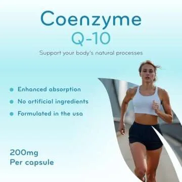 Clear Formulas Pure CoQ10 200mg 200 Capsules - Quick Absorption Non-GMO