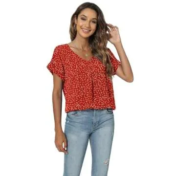 QUEZHU Elegant Chiffon Blouses for Women - Stylish & Versatile