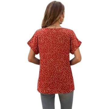 QUEZHU Elegant Chiffon Blouses for Women - Stylish & Versatile