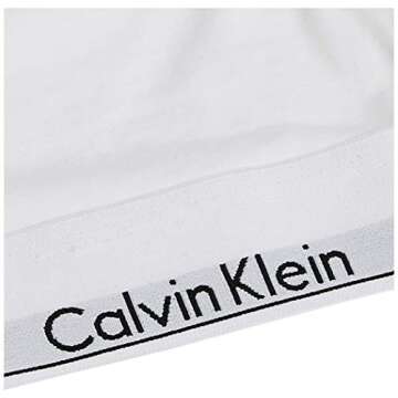 Calvin Klein Modern Cotton Unlined Wireless Bralette, White, Small