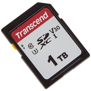 Transcend 1TB 300S(SD Card), Memory Card, SD Card, U3, V30, 4K UHD, Up to 100/85 MB/s - TS1TSDC300S