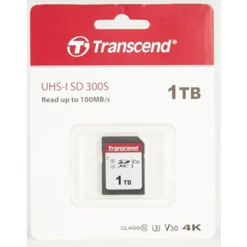 Transcend 1TB 300S SD Card for 4K UHD Recording