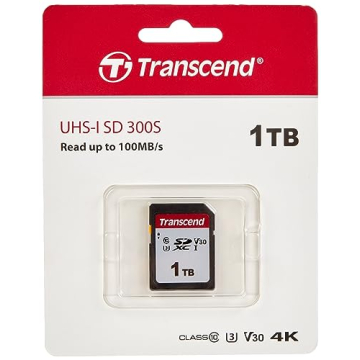 Transcend 1TB 300S SD Card for 4K UHD Recording