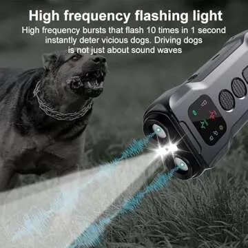 Dog Bark Deterrent Device with 3 Modes & LED Light