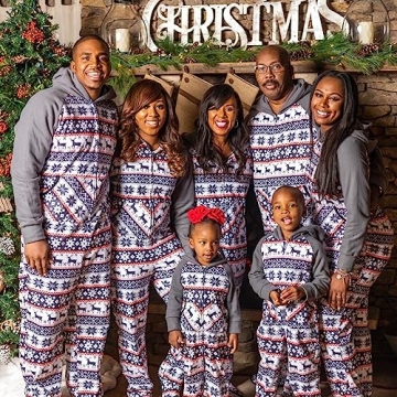 IFFEI Matching Family Pajamas Cozy Christmas Onesies