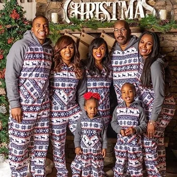 IFFEI Matching Family Pajamas Cozy Christmas Onesies