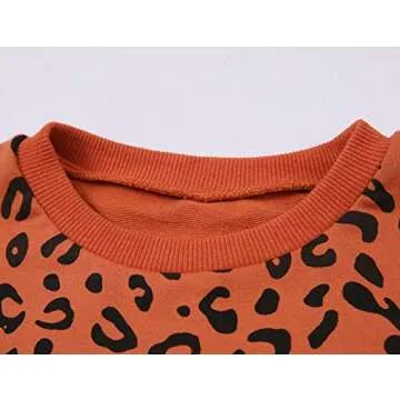 Toddler Girls Leopard Print Summer Outfit Set 2pcs
