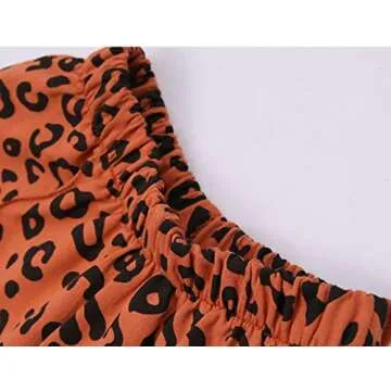 Toddler Girls Leopard Print Summer Outfit Set 2pcs