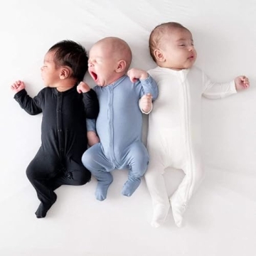 KYTE BABY Bamboo Footie for Ultimate Softness and Comfort
