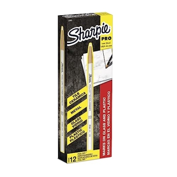 Sharpie China Markers - 12 White Grease Pencils for Artists