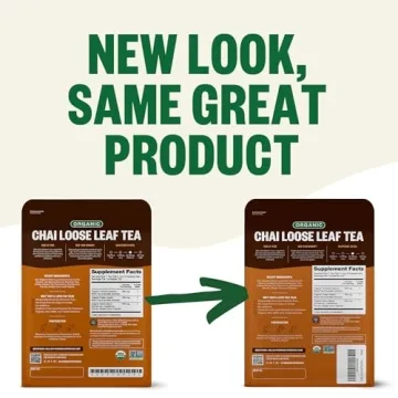 FGO Organic Chai Tea 16 Ounce Loose Leaf Bulk Resealable Bag