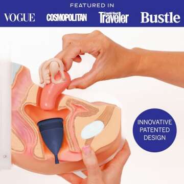 Pixie Menstrual Cups - 100% Medical-Grade Silicone - Sustainable and Toxin-Free - 12 Hours Protectio...