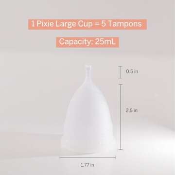 Eco-Friendly Pixie Menstrual Cups - Medical-Grade Silicone