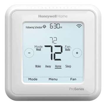Honeywell TH6220WF2006/U Lyric T6 Pro Wi-Fi Programmable Thermostat with Stages Up to 2 Heat/1 Cool Heat Pump or 2 Heat/2 Cool Conventional