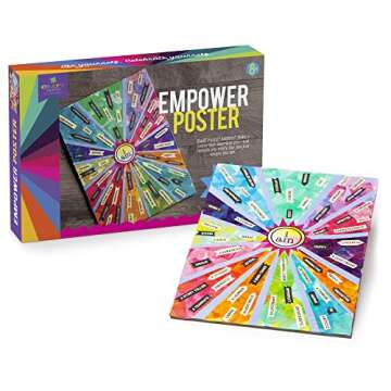 Craft-tastic —Empower Poster — Craft Kit — Design a One-of-a-Kind Inspirational Poster — Ages 8+