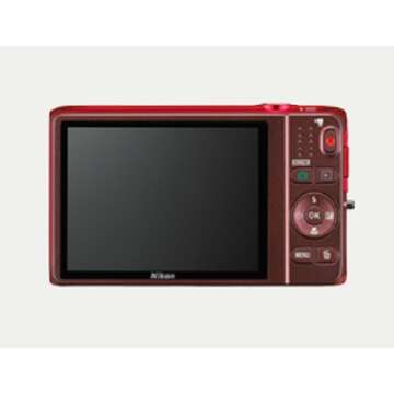 Nikon COOLPIX S6500 Wi-Fi Digital Camera with 12x Zoom (Red)
