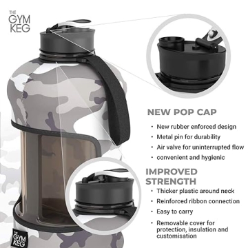 The Gym Keg 74oz Water Bottle for Gym and Fitness