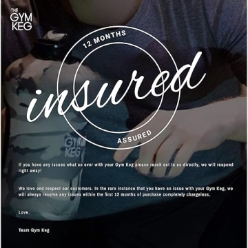 The Gym Keg 74oz Water Bottle for Gym and Fitness