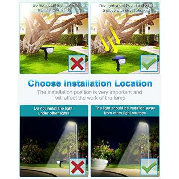LiBlins Solar Lights Outdoor, 3 Modes & Waterproof Design