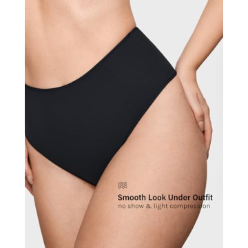 INLYRIC Women's High Waisted Thong Underwear 3 Pack