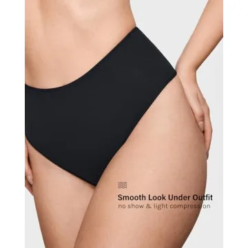 INLYRIC Women's High Waisted Thong Underwear 3 Pack