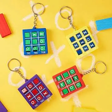 Hicarer Tic Tac Toe Keychains for Kids Fun Party Favors