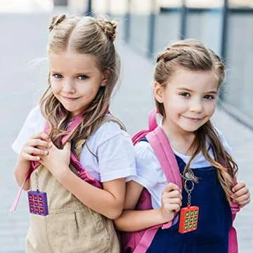 Hicarer Tic Tac Toe Keychains for Kids Fun Party Favors