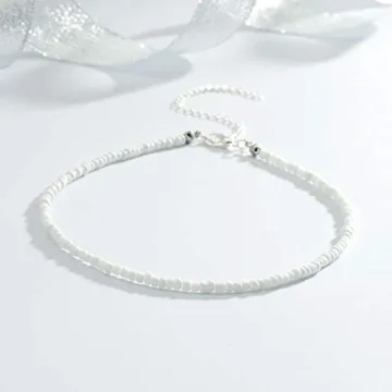 Stylish Tgirls Rice Beaded Necklace for Women