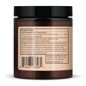 Bark & Whiskers Organic Curcumin for Healthy Pets