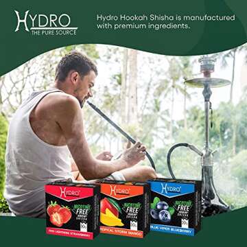 Hydro Molasses Hookah Shisha Set - Tropical Flavors 50g