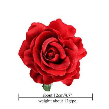 Elegant Rose Hair Clips for Women - 9 Pack