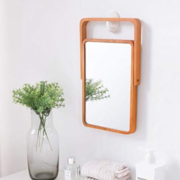 Buy ZOROSY Wood Desk Makeup Mirror | 360° Rotating & Versatile