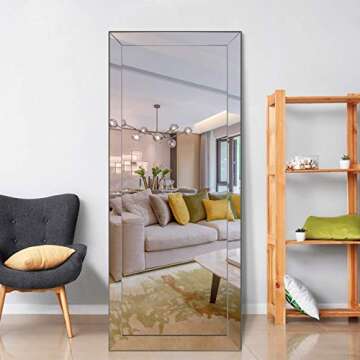 Openuye Full Length Mirror, 70"X30" Vanity Mirror Standing Hanging or Leaning Against Wall, Rectangl...