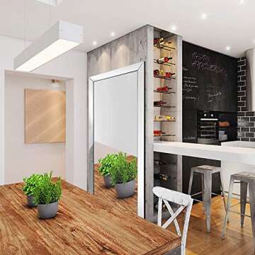 Openuye Full Length Mirror, 70"X30" Vanity Mirror Standing Hanging or Leaning Against Wall, Rectangle Large Mirror Floor Mirror Full Body Mirror Wall-Mounted Mirror, for Bedroom/Living Room/Bathroom