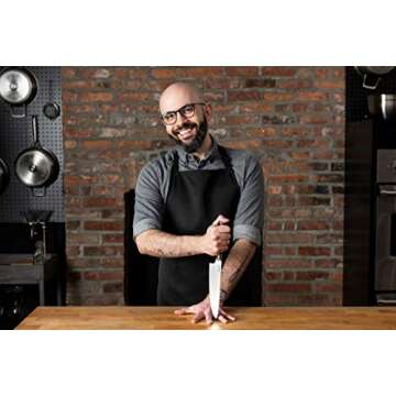 Babish High-Carbon 1.4116 German Steel Cutlery, 8" Chef Kitchen Knife,