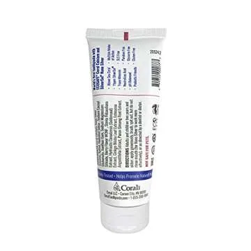 Coral Nano Silver Bubble Berry Kids Toothpaste, Natural Fluoride Free Teeth Whitening Toothpaste, Coral Calcium Nano Silver Infused SLS Free - 4 Ounces