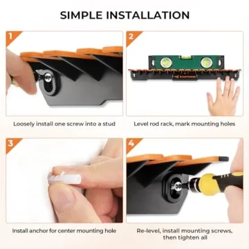 KastKing V15 Fishing Rod Holder - Organize Up to 15 Rods