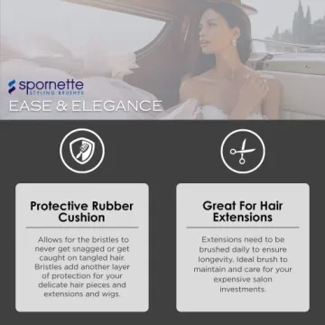 Spornette Super Looper Wig Brush - Best Detangling Solution