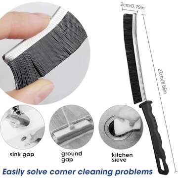 Efficient Crevice Cleaning Brush for Tidy Homes