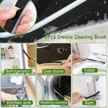 Efficient Crevice Cleaning Brush for Tidy Homes