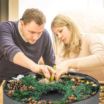 Durable 48" Wreath Storage Bag - Primode Holiday Decor