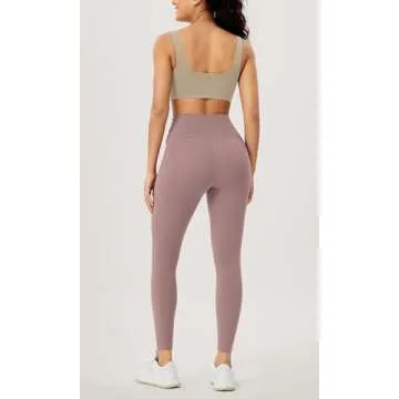 ODODOS Women's Stylish Cross Waist Yoga Leggings