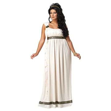 Plus Size Elegant Olympic Goddess Costume in Ivory