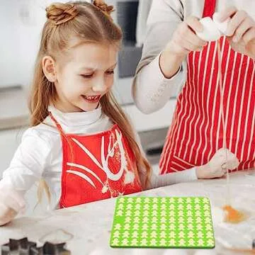 2 PCS Christmas Silicone Molds, 70 Cavity Xmas Tree & 76 Cavity Gingerbread Man Mini Silicone Molds for Baking Biscuits, Gummy,Candy,Chocolate,Jelly,Pet Dog Treats Mold