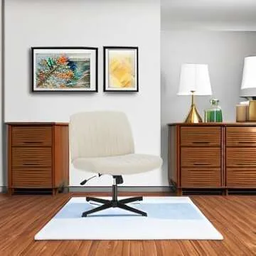 Sweetcrispy Armless Office Chair for Comfort and Productivity