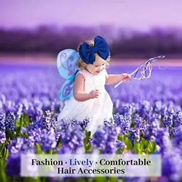 DANMY Baby Girl Nylon Headbands Newborn Infant Toddler Bow Hairbands Soft Headwrap Children Hair Accessories (15pack-pink set)