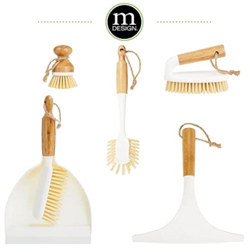 Stylish mDesign Dustpan & Brush Set for Easy Cleaning