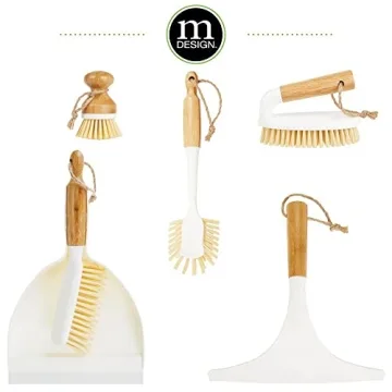 Stylish mDesign Dustpan & Brush Set for Easy Cleaning