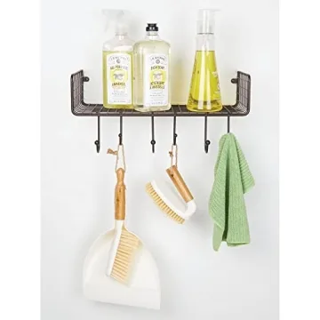 Stylish mDesign Dustpan & Brush Set for Easy Cleaning