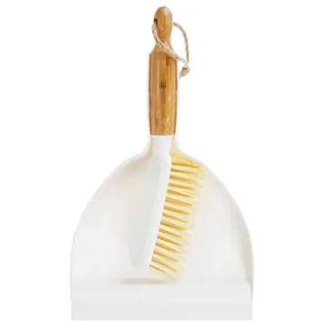 Stylish mDesign Dustpan & Brush Set for Easy Cleaning